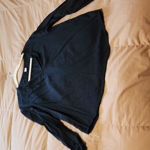 Old Navy Black Gathered Blouse